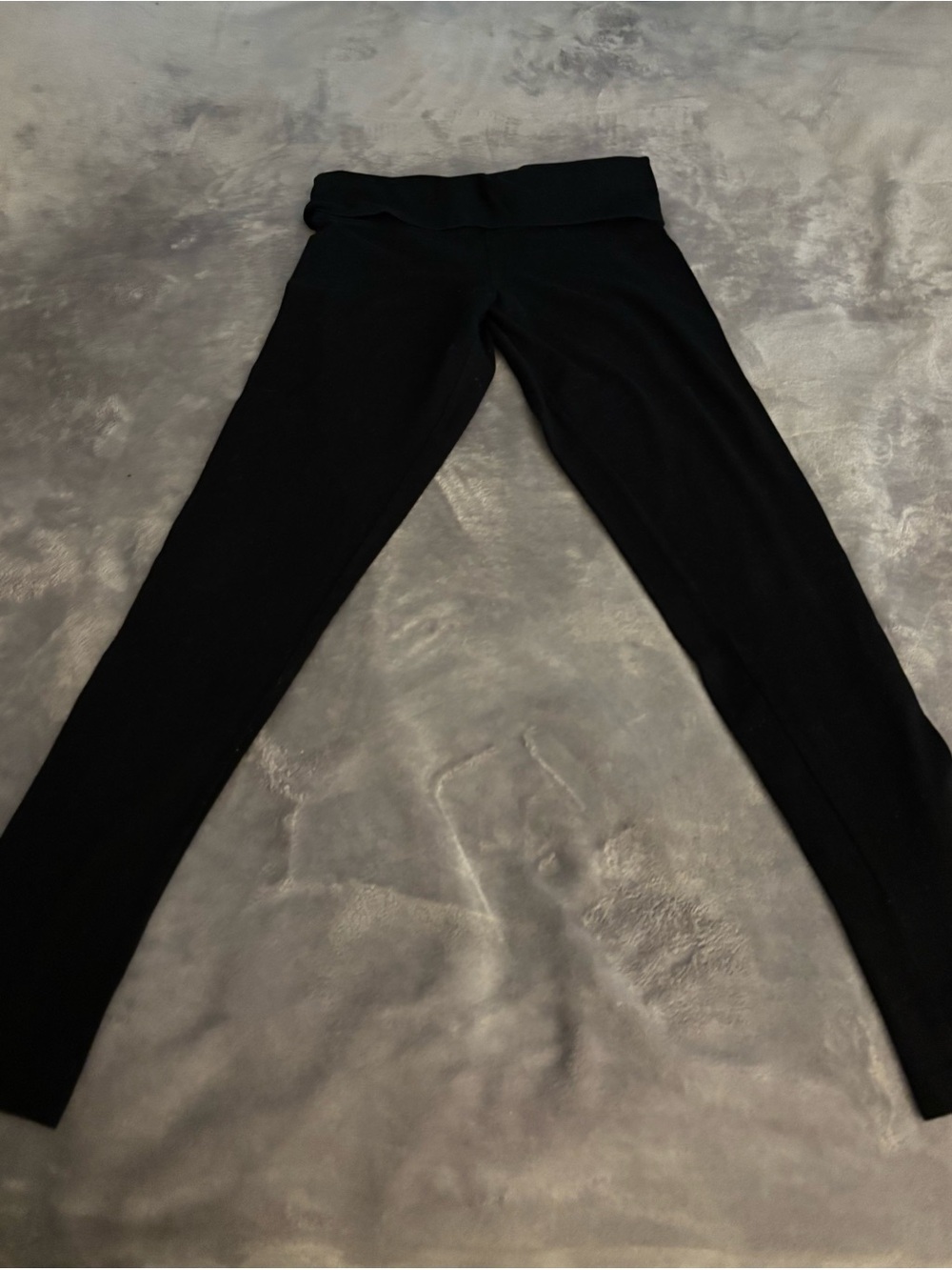 Pink black fold over leggings size s peite never worn
